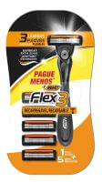 Aparelho de Barba Flex 3 Hybrid Bic + 5 Cargas Cartela 1 Unidade
