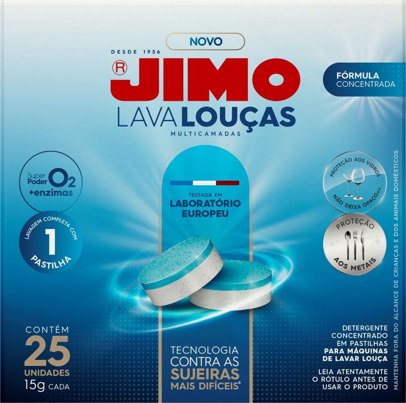 Lava Louça Jimo Pastilha Multicamadas Caixa 25 Unidades