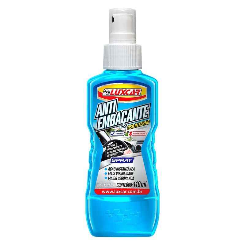 Anti Embaçante Luxcar Spray Frasco 110ml