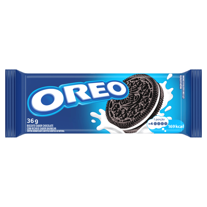 Biscoito Recheado Oreo Baunilha Pacote 36g