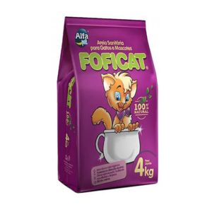 Areia Foficat Higiênica Pacote 4kg