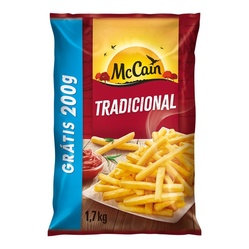 Batata Mccain Palito Grátis 200g Pacote 1,7kg