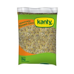 Mistura Kanty Para Pássaro Livre Pacote 2kg