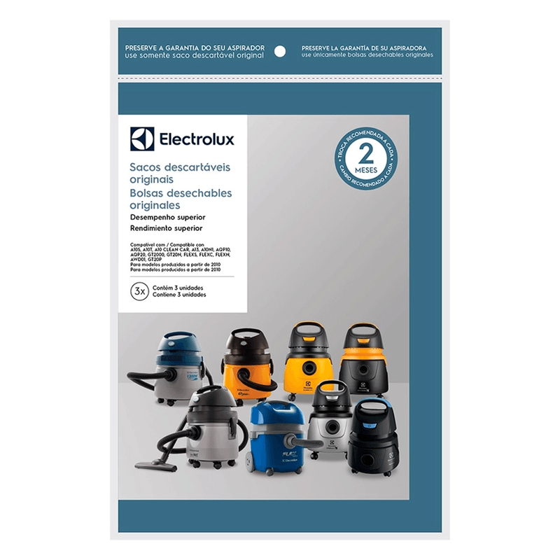 Saco Aspirador Electrolux Cse10 A10 Pacote 3 Unidades