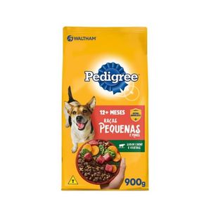 Ração Pedigree Raças Pequenas Carnes e Vegetais Pacote 900g