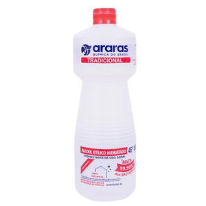 Álcool Araras 46° INPM Frasco 1L