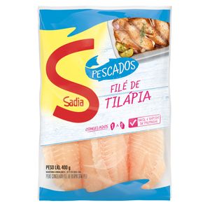 Filé Tilápia Sadia Congelado Pacote 400g