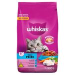Ração Whiskas Adulto Peixe Pacote 900g