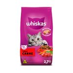 Ração Whiskas Adulto Carne Pacote 2,7kg