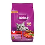 Ração Whiskas Adultos Carne Pacote 900g