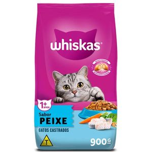Ração Whiskas Adulto Peixe Pacote 900g