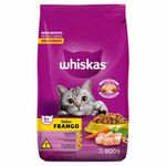 Ração Whiskas Adulto Frango Pacote 900g