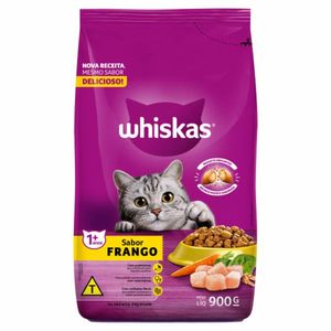 Ração Whiskas Adulto Frango Pacote 900g