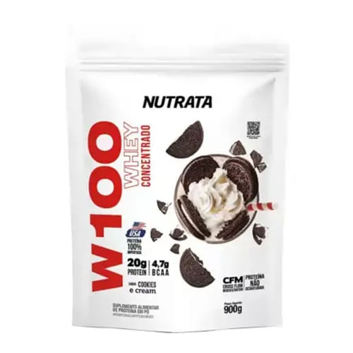 Whey W100 Nutrata Cookies Refil Pacote 900g