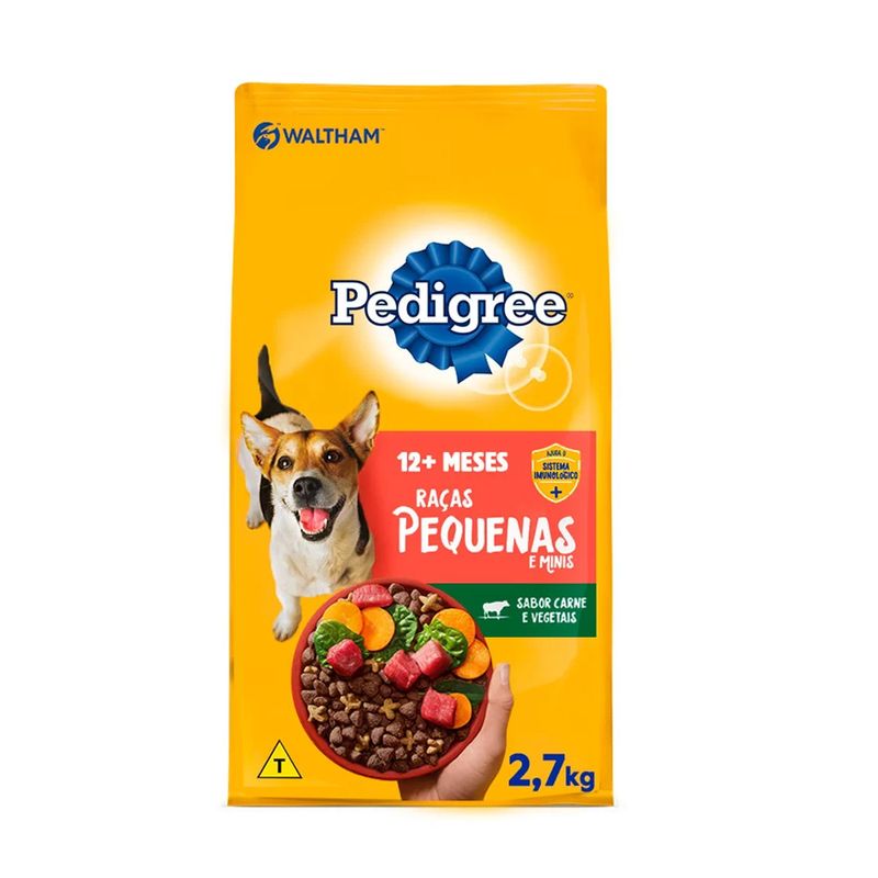 Ração Pedigree Adulto Raças Pequenas Pacote 2,7kg