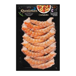 Camarão Cinza Qualimar Eviscerado Congelado 11/19  Pacote 250g