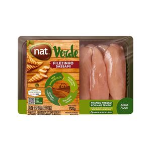 Filézinho de Frango Sassami Nat. Verde Resfriado Bandeja 700g