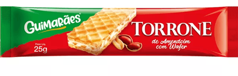 Torrone com Amendoim Wafer Guimarães Pacote 25g