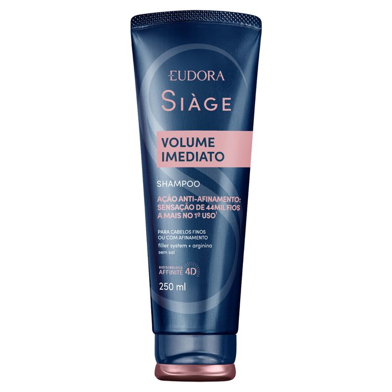Shampoo Eudora Siàge Volume Imediato Bisnaga 250ml