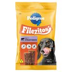 Bifinho para Cães Adultos Churrasco Pedigree Filezitos Pacote 60g