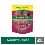 Sabonete Líquido Nutritivo Framboesa e Amora Palmolive Naturals Sachê 200ml Refil