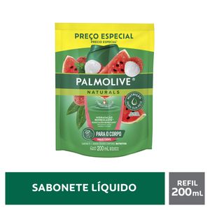 Sabonete Líquido Nutritivo Melancia e Lichia Palmolive Naturals Sachê 200ml Refil
