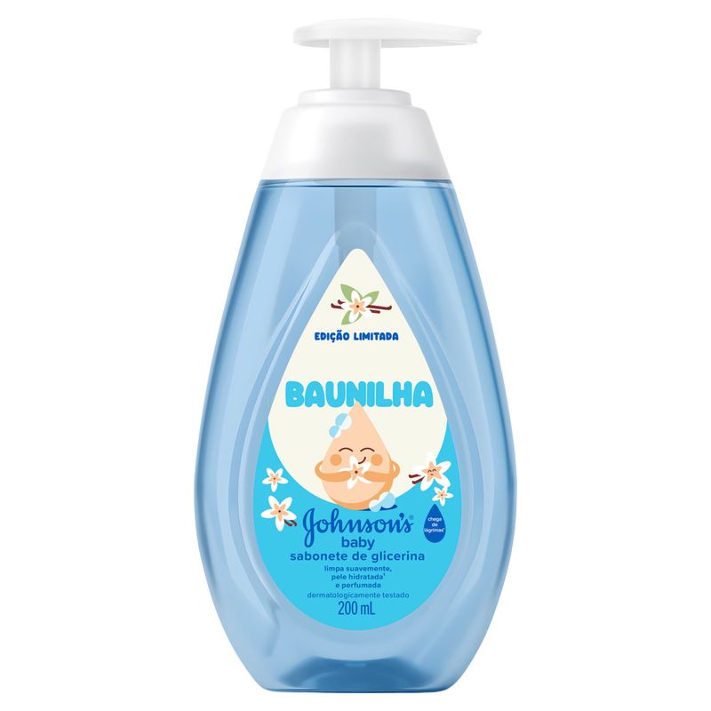 Sabonete Líquido da Cabeça aos Pés Baunilha Johnson's Baby Frasco 200ml Pump