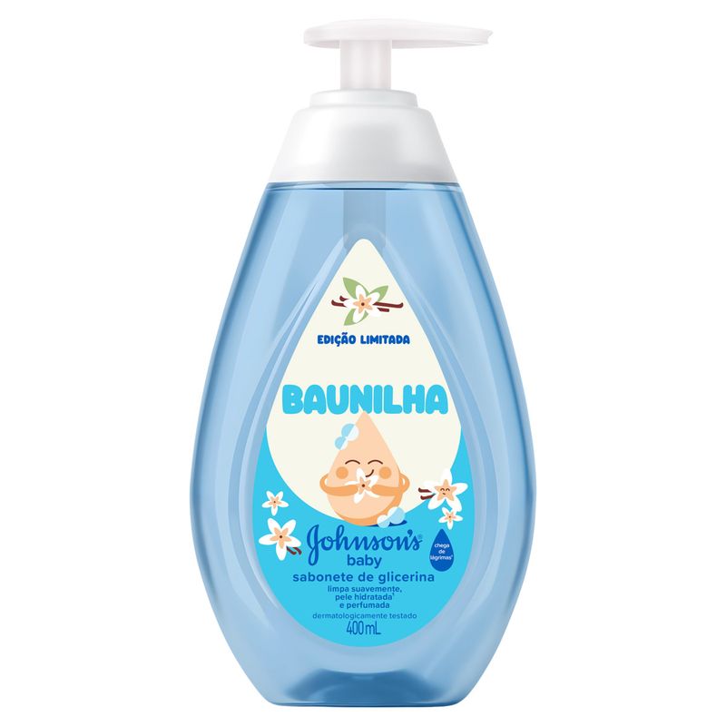 Sabonete Líquido da Cabeça aos Pés Baunilha Johnson's Baby Frasco 400ml Pump