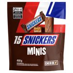 Minichocolate Snickers Pouch 450g 15 Unidades