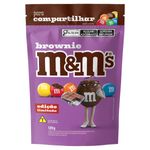 Confeito de Chocolate ao Leite Brownie M&M's para Compartilhar Pouch 120g