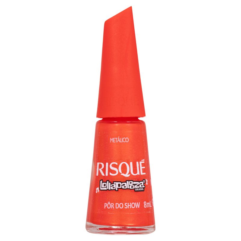 Esmalte Metálico Pôr do Show Lollapalooza Brasil Risqué Frasco 8ml