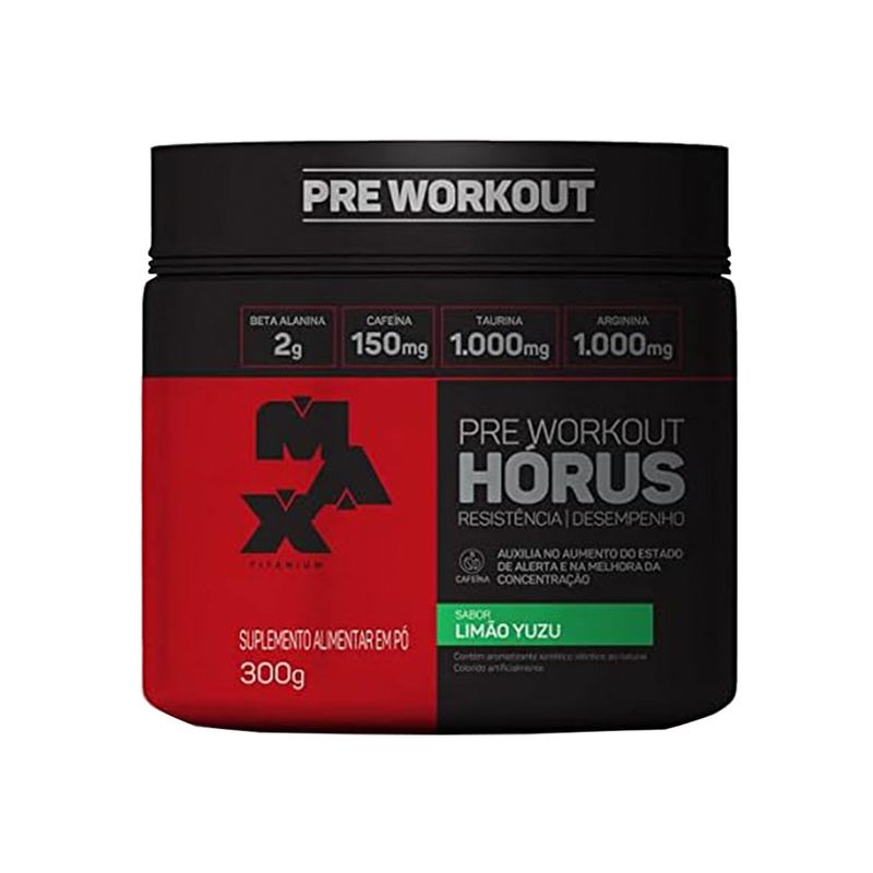 Pré Treino Horus Sabor Limão Yuzu Pacote 150g