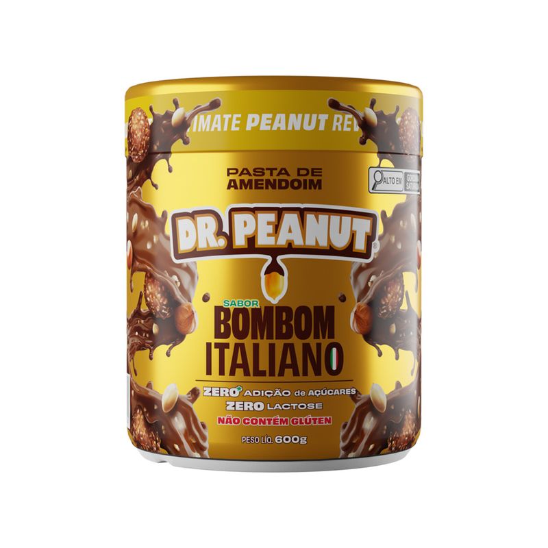 Pasta Amendoim Dr  Peanut Bombom Italiano 600g