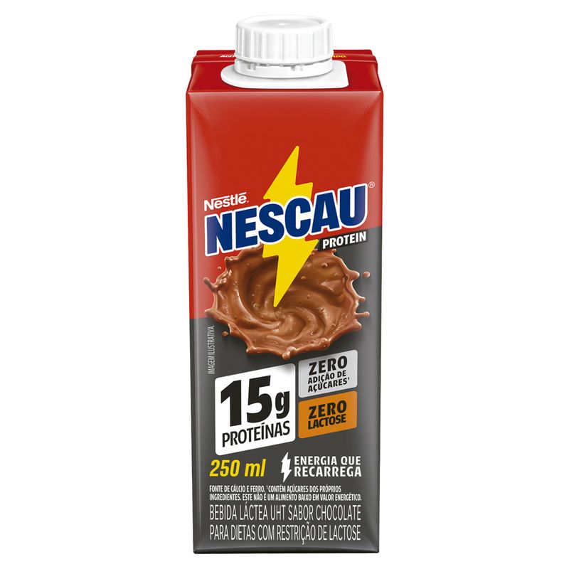 Bebida Lactea Nescau Protein 15g Zero Lactose Caixa 250ml