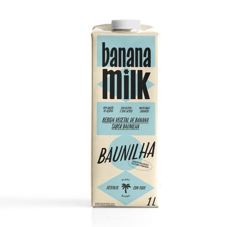Bebida Banana Milk Baunilha Caixa 1L