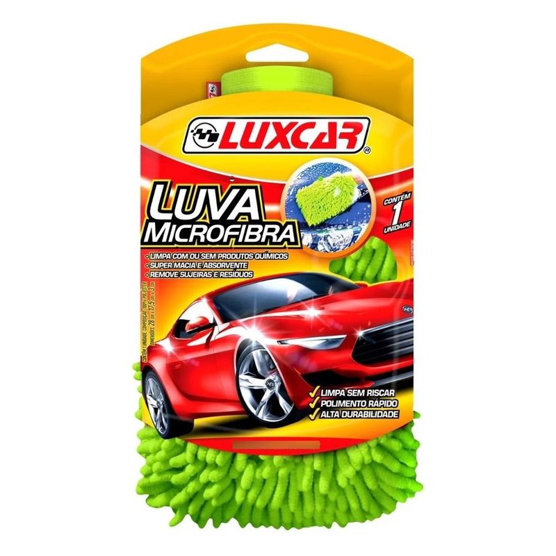Luva Luxcar Para Lavar e Polir