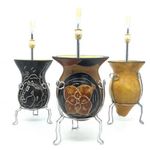 Cuia Galant Comum com Bomba e Tripé Conjunto 3 peças