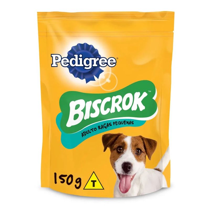 Petisco Pedigree Para Cão Biscrok Raças Pequenas Cartela 150g