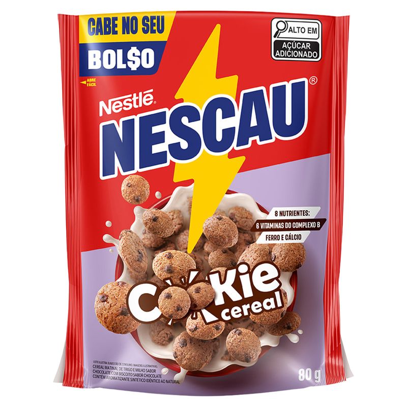 Cereal Matinal Cookie Nescau Pacote 80g