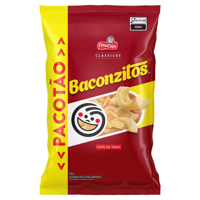 Salgadinho de Trigo Baconzitos Clássicos Pacotão 130g