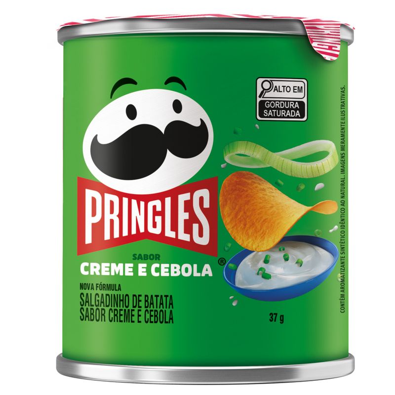 Salgadinho de Batata Creme e Cebola Pringles Tubo 37g