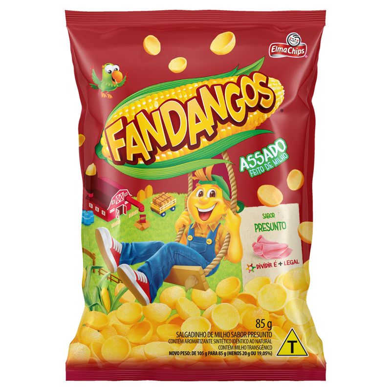 Salgadinho de Milho Presunto Fandangos Pacote 85g