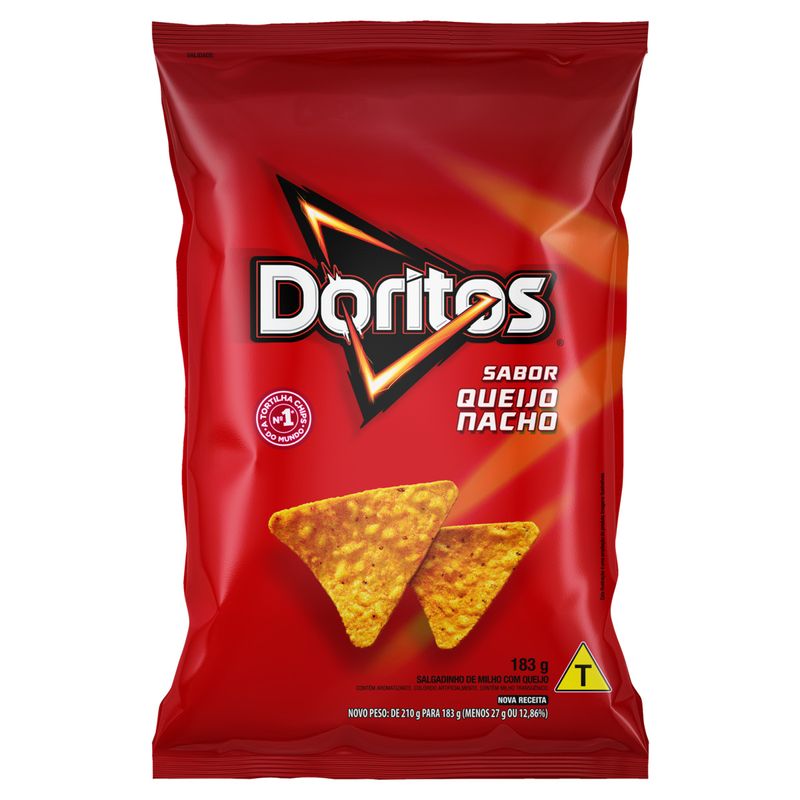 Salgadinho de Milho Queijo Nacho Doritos Pacote 183g