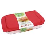 Assadeira Marinex Retangular Funda Com Tampa