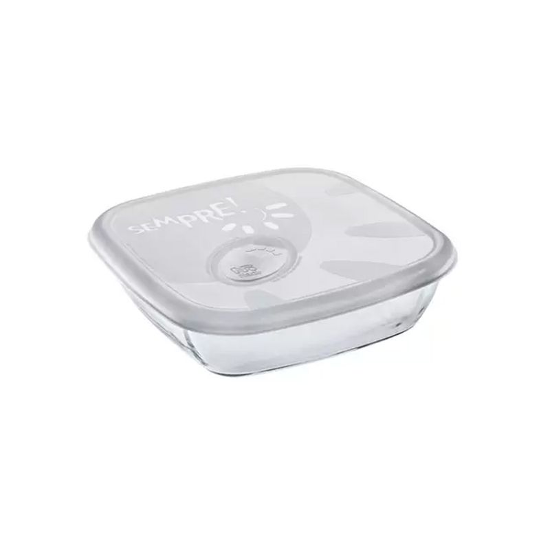 Assadeira Nadir Quadrada Com Tampa 730ml