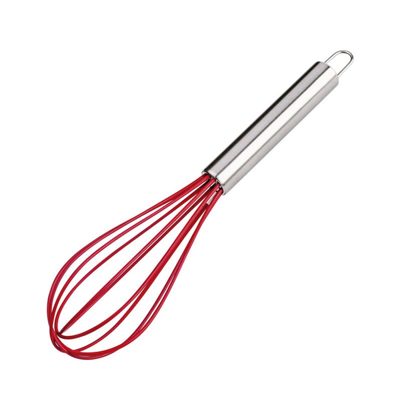 Batedor Euro Manual Silicone Vermelho