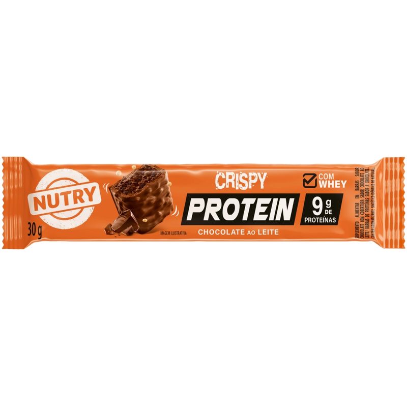 Barra de Proteina Nutry Crispy com Chocolate 30g
