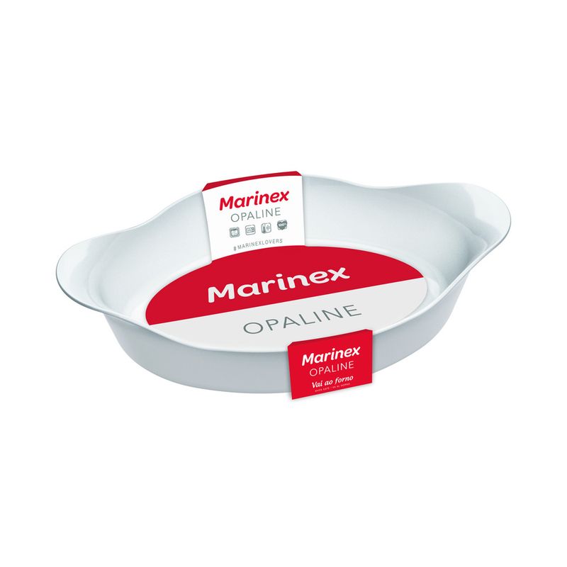 Assadeira Marinex Opaline Oval Pequena 600ml