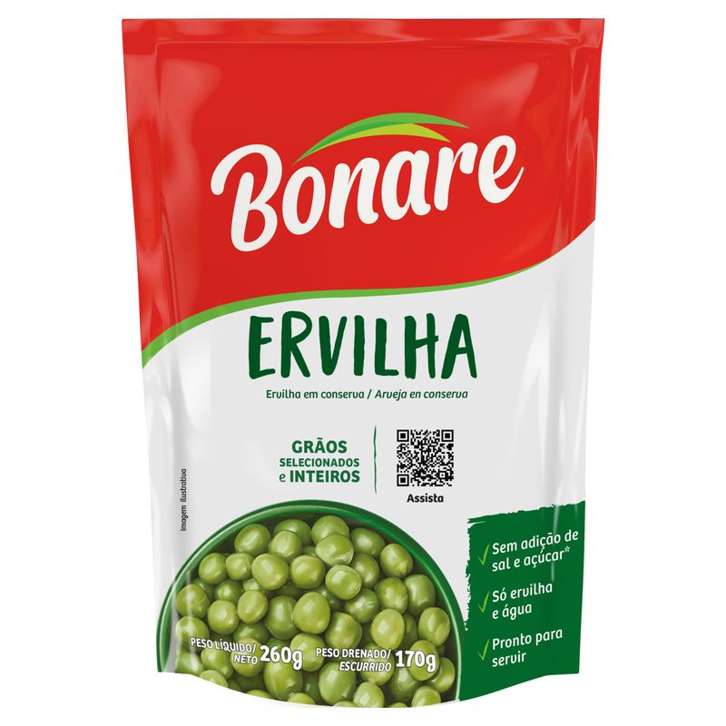 Ervilha em Conserva Bonare Sachê 170g