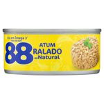 Atum Ralado ao Natural com Caldo Vegetal 88 Lata 105g